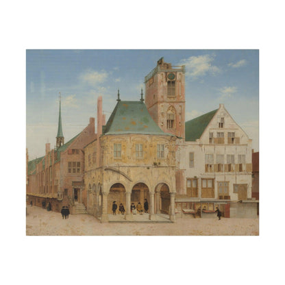 The Old Town Hall of Amsterdam (1657) by Pieter Jansz Saenredam - Matte Canvas, Stretched, 0.75"