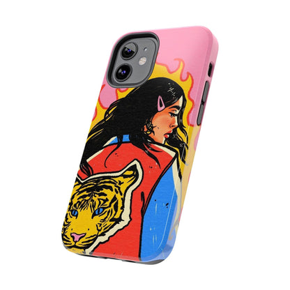 Fierce Femme Flames Tough iPhone Cases