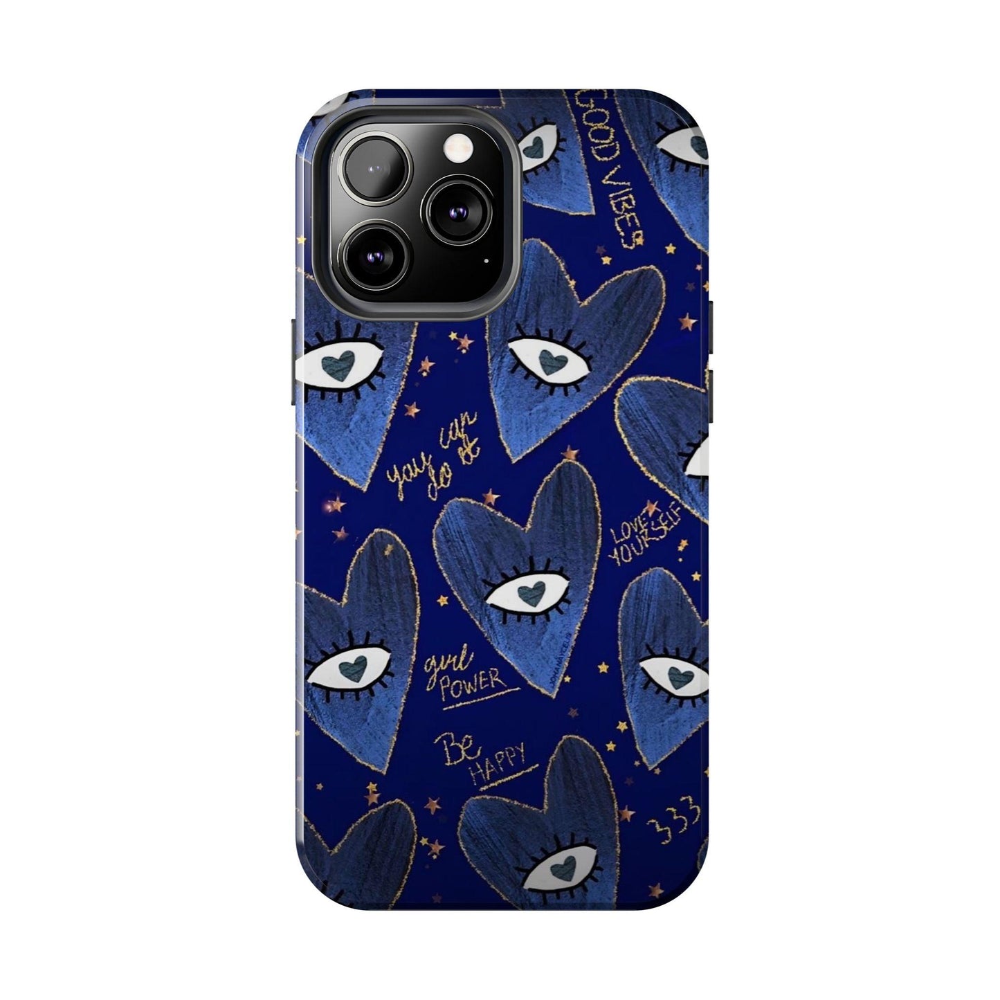 Lucky Midnight Blue Eyes Tough iPhone Cases