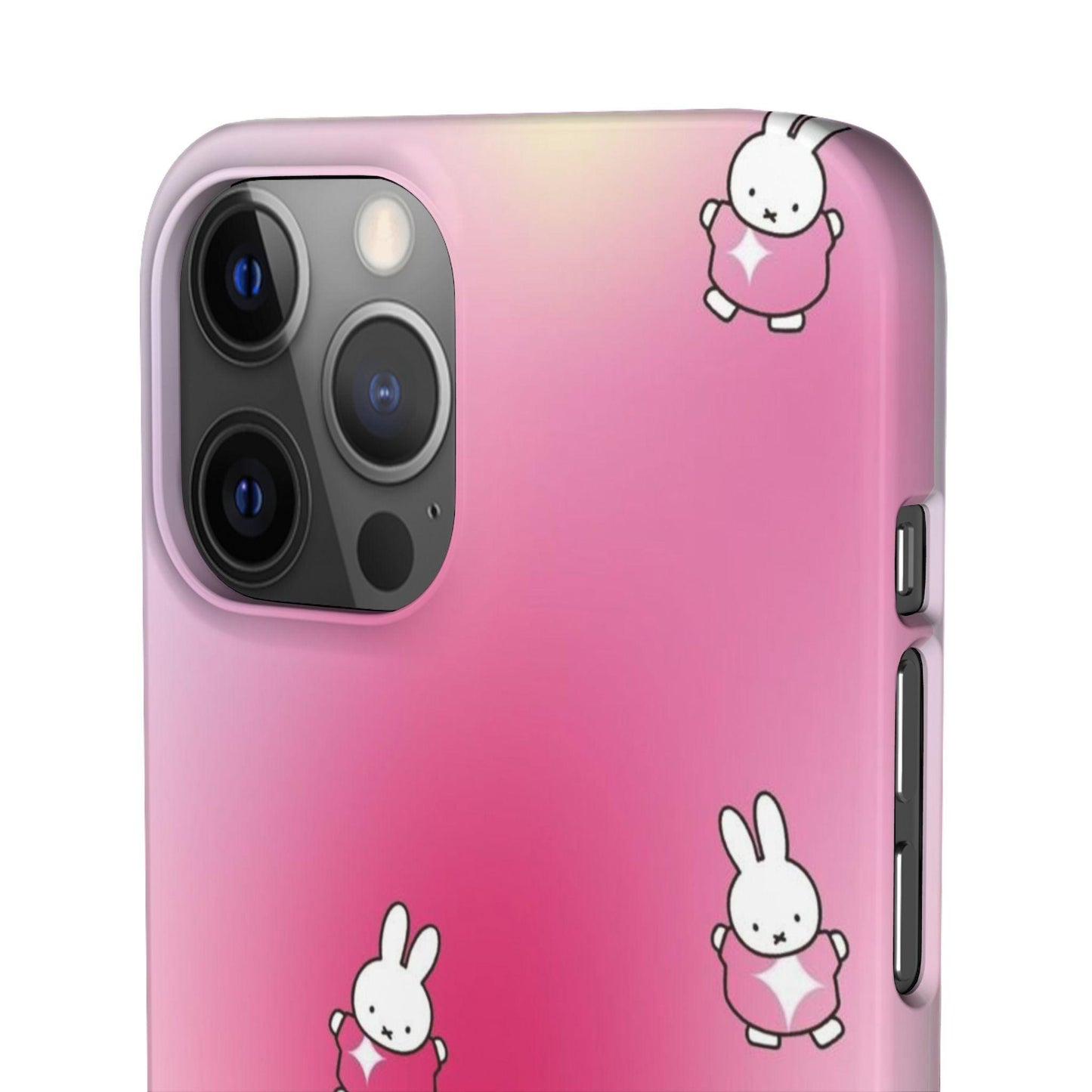 The Bunny Aura Pink Snap Cases