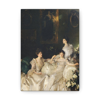 The Wyndham Sisters Lady Elcho, Mrs. Adeane, and Mrs. Tennant (1899) by John Singer Sargent - Canvas Gallery Wraps