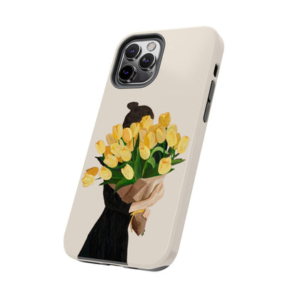 Golden Blooms: Femme Elegance Edition Tough Phone Cases