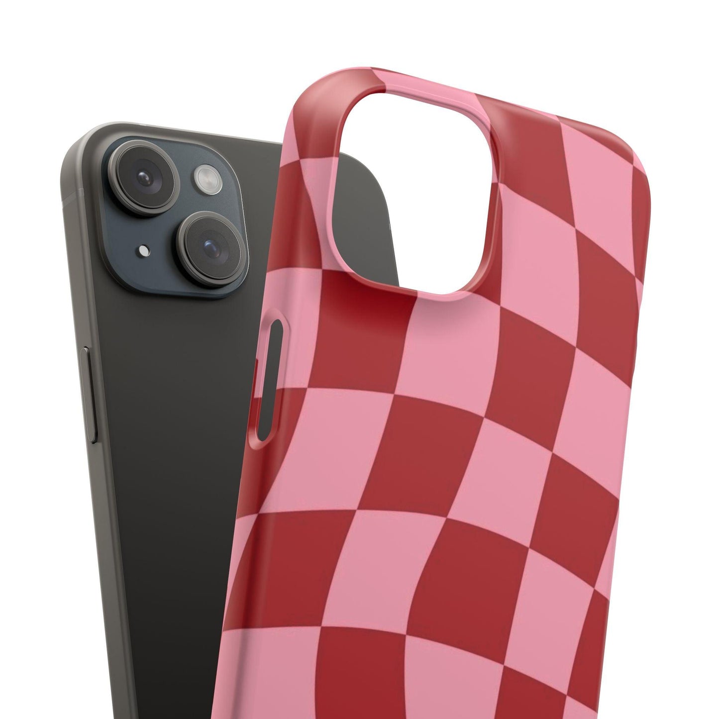 Twist & Check Red Snap iPhone Cases