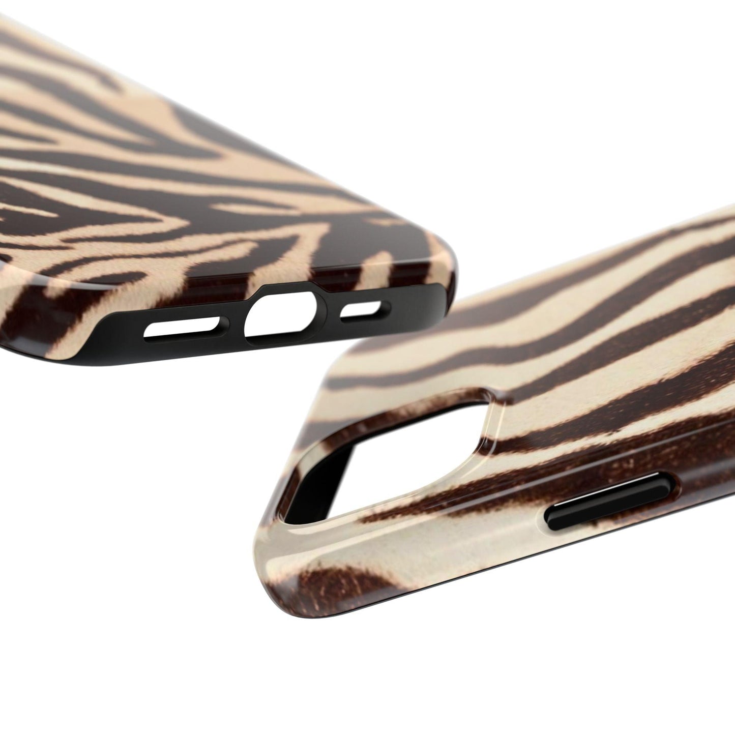 Taupe Twilights Stripe Tough iPhone Cases