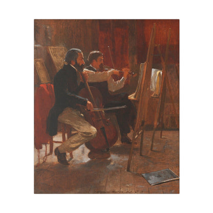 The Studio (1867) by Winslow Homer - Matte Canvas, Stretched, 0.75"