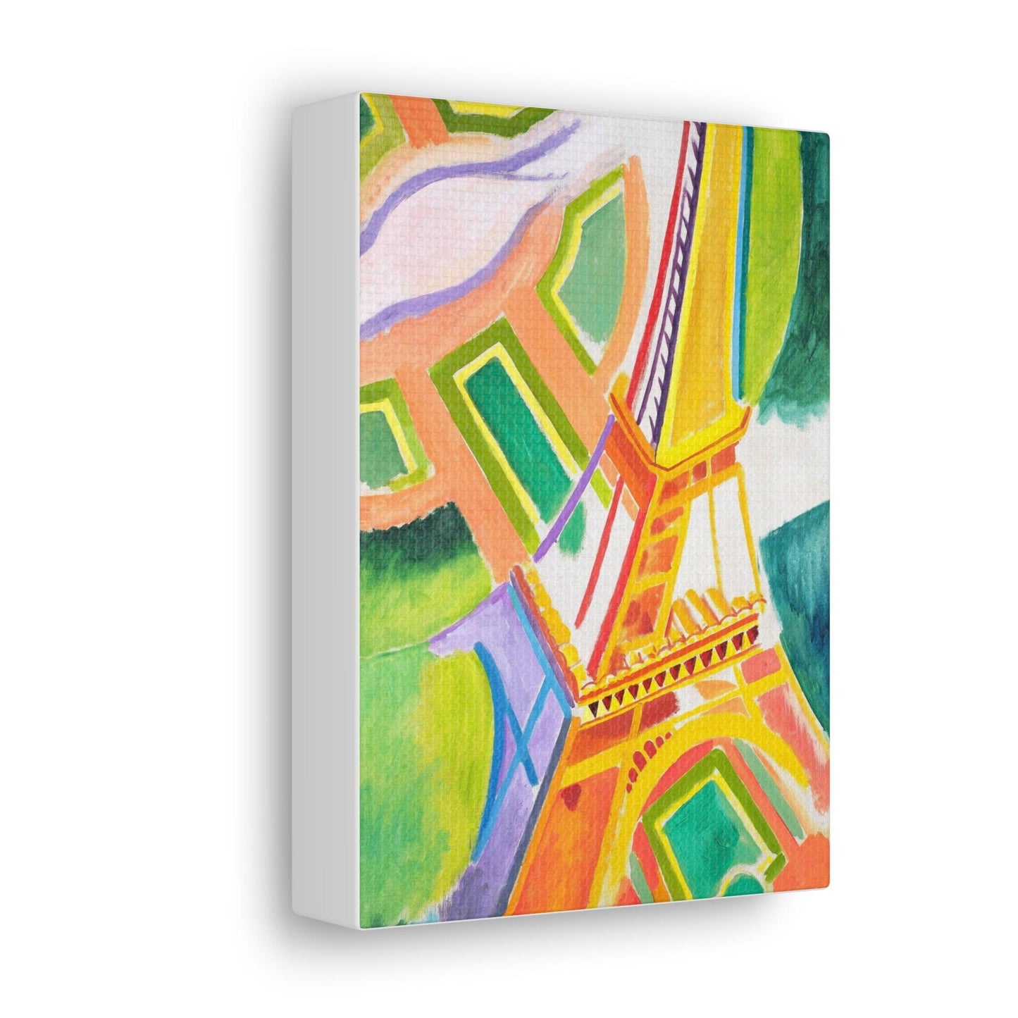 Robert Delaunay's Eiffel Tower (1924) painting - Canvas Gallery Wraps