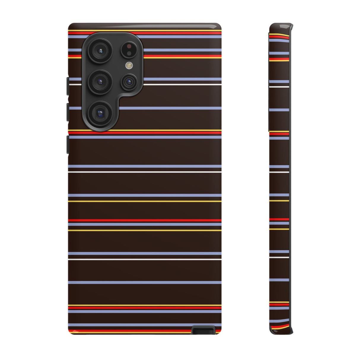 Chocolate Citylines Striped Phone Case