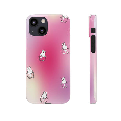 The Bunny Aura Pink Snap Cases