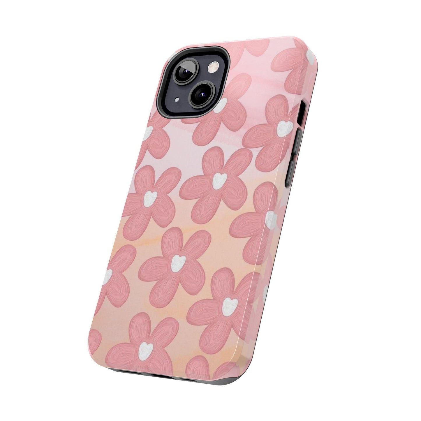 The Floral Hues Tough iPhone Cases