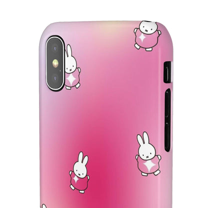 The Bunny Aura Pink Snap Cases