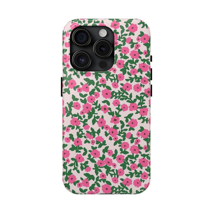 Spring Edition Pink Floral Tough iPhone Cases