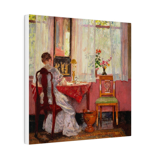 Writing by Gari Melchers - Matte Canvas, Stretched, 0.75"