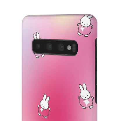 The Bunny Aura Pink Snap Cases