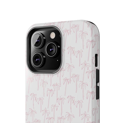 Pink Palm Trees iPhone Cases