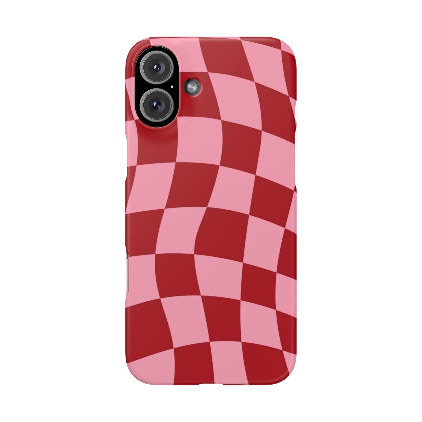 Twist & Check Red Snap iPhone Cases