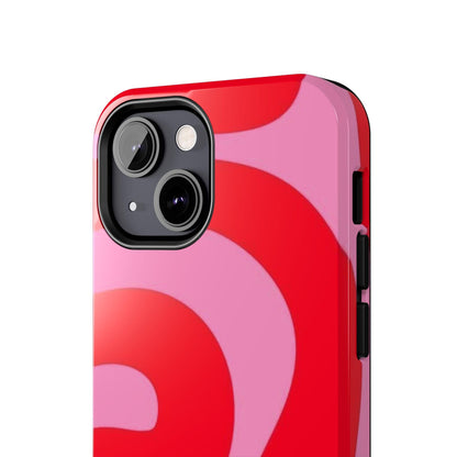 Pop Pink Swirls Tough iPhone Cases