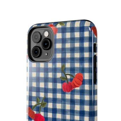 Charming Gingham Tough iPhone Cases