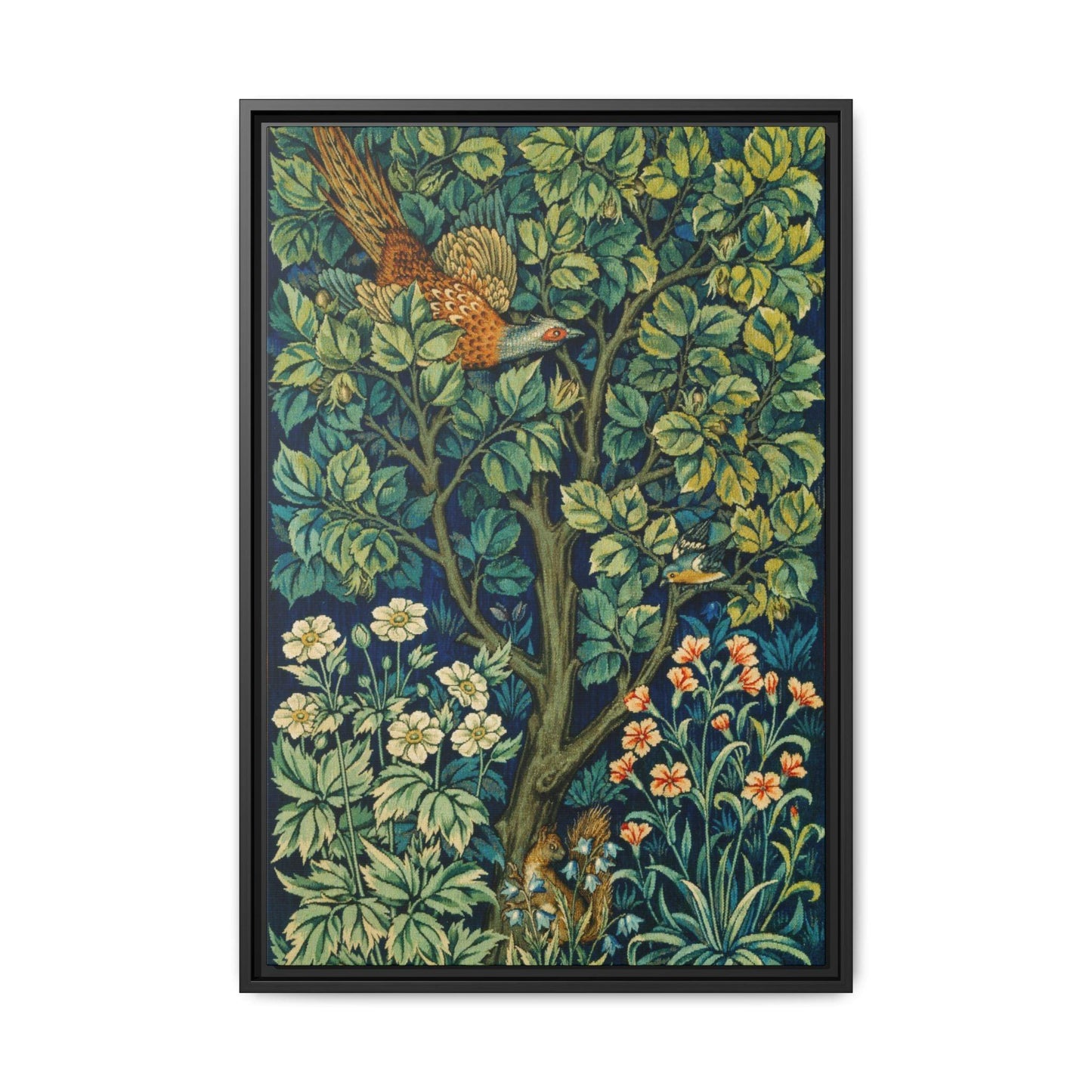 William Morris and John Henry Dearle's Cock Pheasant (1916) - Matte Canvas, Black Frame