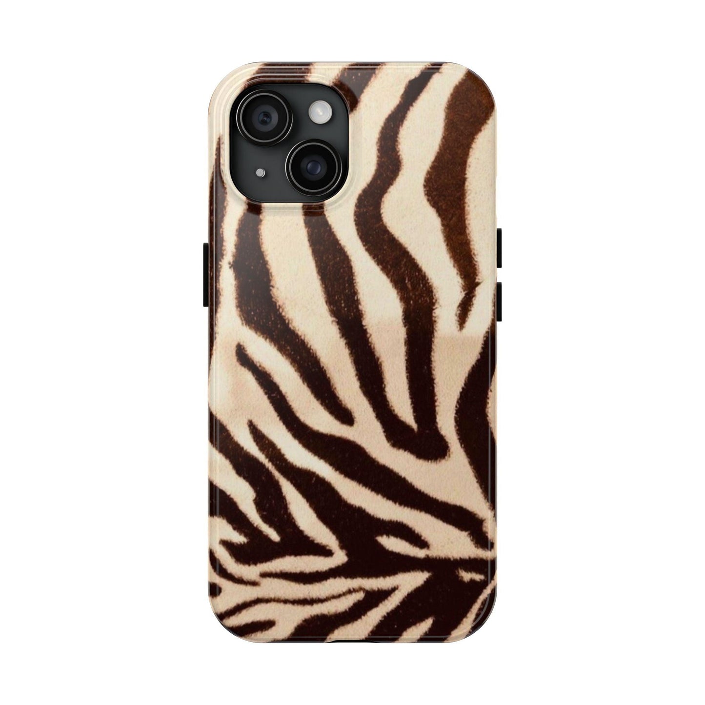 Taupe Twilights Stripe Tough iPhone Cases