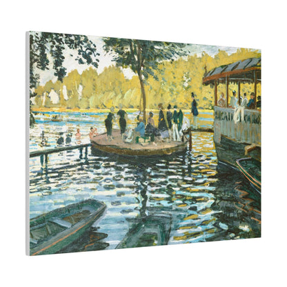 La Grenouillère (1869) by Claude Monet - Matte Canvas, Stretched, 0.75"