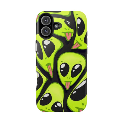 Alien Frenzy Tough iPhone Cases