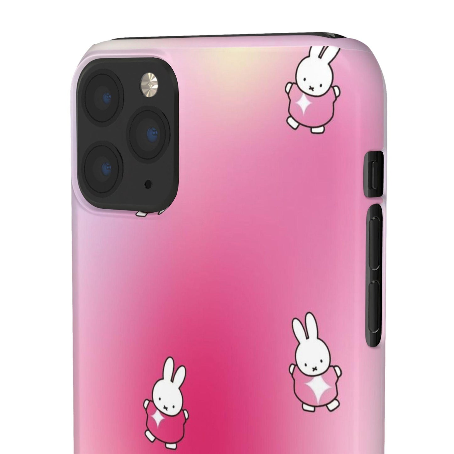 The Bunny Aura Pink Snap Cases