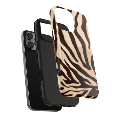 Taupe Twilights Stripe Tough iPhone Cases