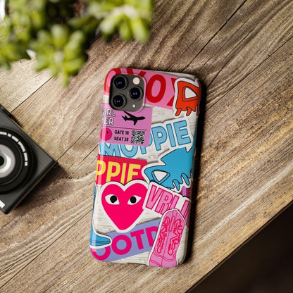 Sticker Frenzy Pop iPhone Cases