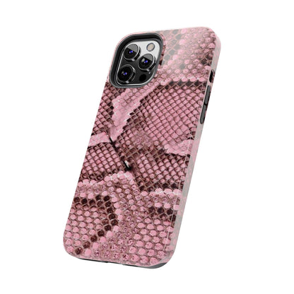 Pink Python Scales Tough iPhone Cases