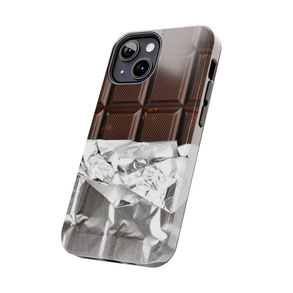 Chocolate with Silver Wrap iPhone Cases