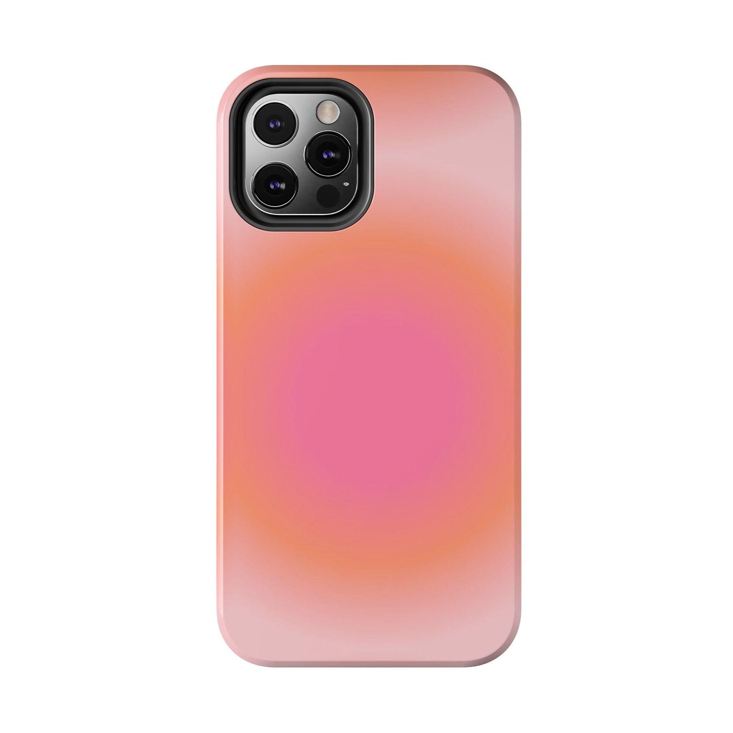 Coral Blushed Aura Tough iPhone Cases