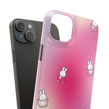 The Bunny Aura Pink Snap Cases