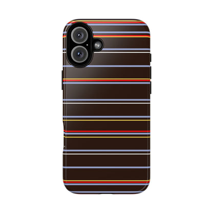 Chocolate Citylines Striped Phone Case