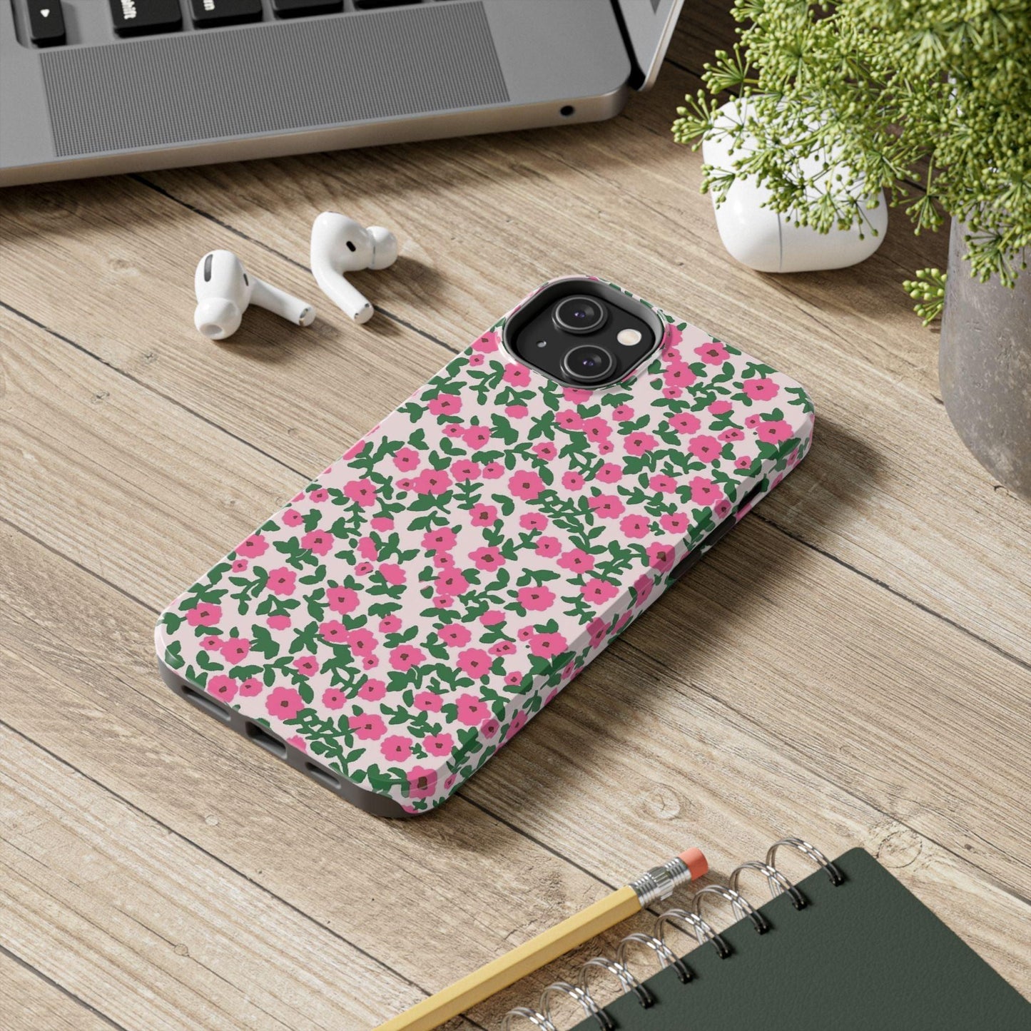 Spring Edition Pink Floral Tough iPhone Cases