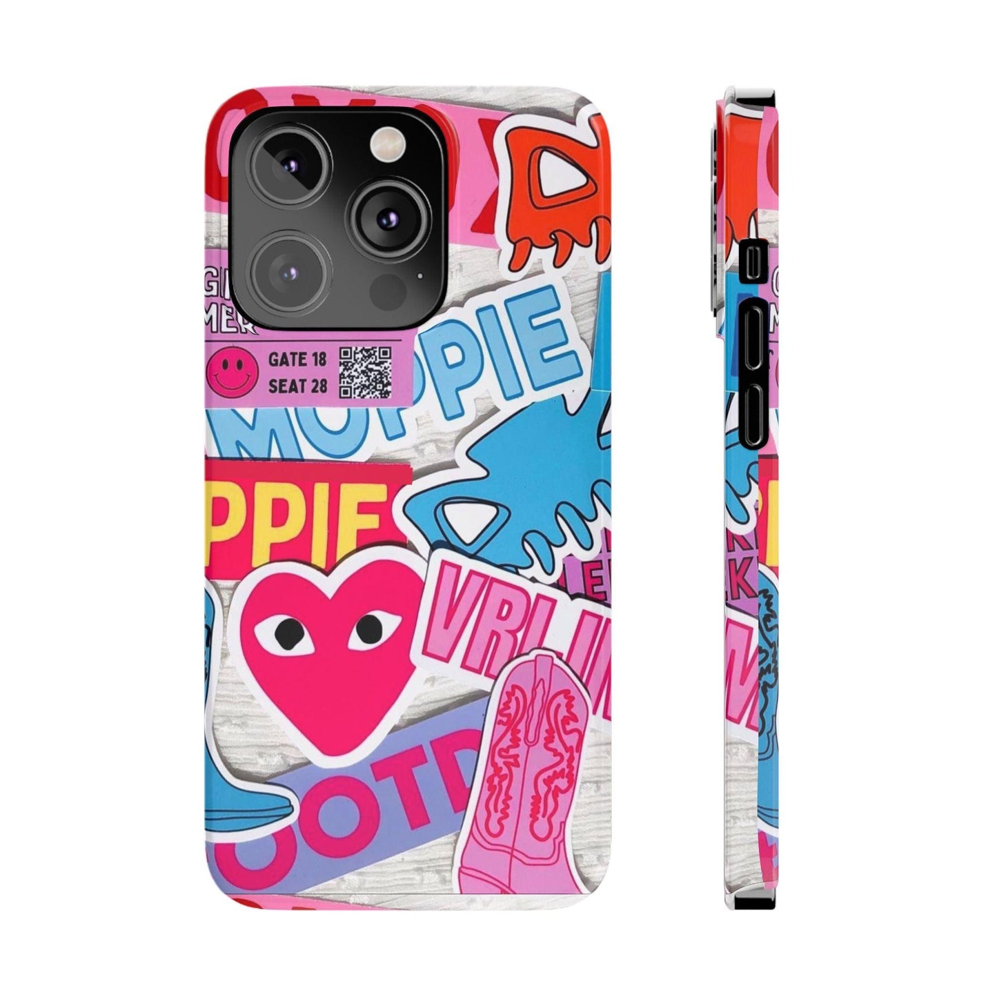 Sticker Frenzy Pop iPhone Cases