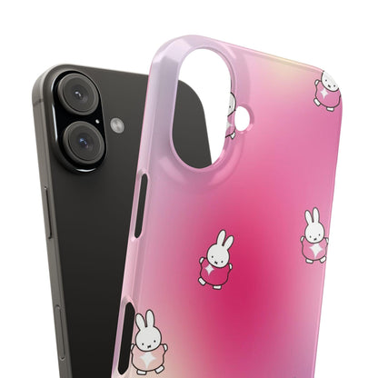 The Bunny Aura Pink Snap Cases