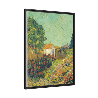 Vincent van Gogh's Landscape (ca. 1925-1928) - Matte Canvas, Black Framed