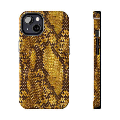 Golden Viper Scales Tough iPhone Cases