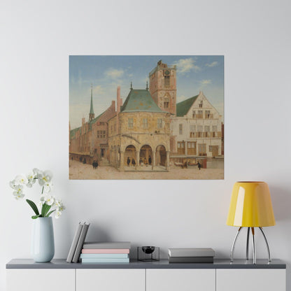 The Old Town Hall of Amsterdam (1657) by Pieter Jansz Saenredam - Matte Canvas, Stretched, 0.75"