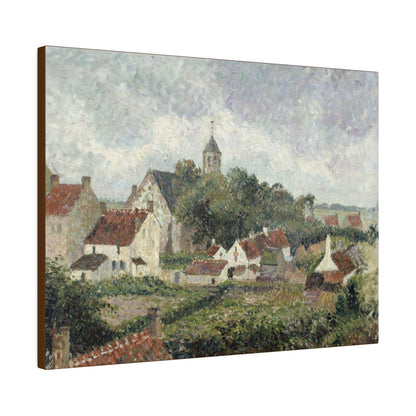 Knocke village (1894) by Camille Pissarro - Matte Canvas, Stretched, 0.75"