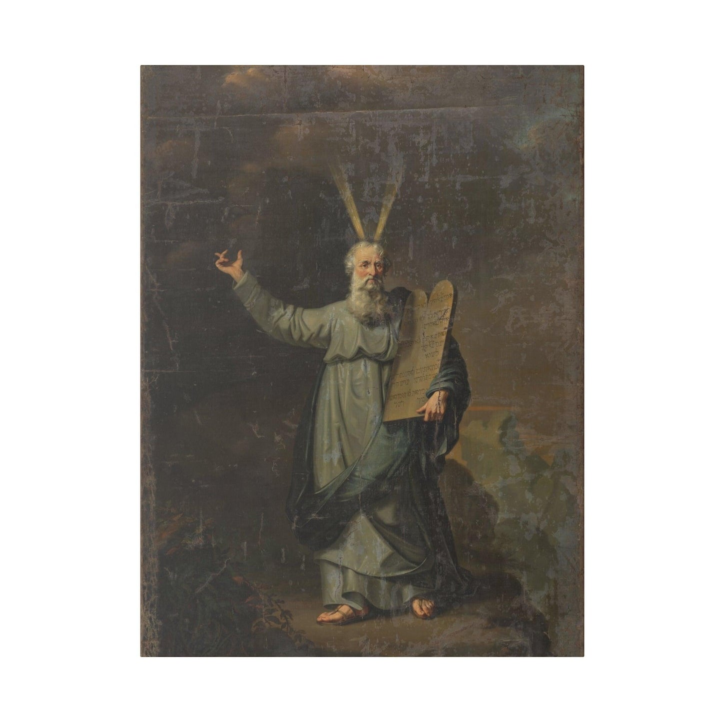 1803 Moses with the Tables of the Law by Pieter Gaal - Matte Canvas, Stretched, 0.75"