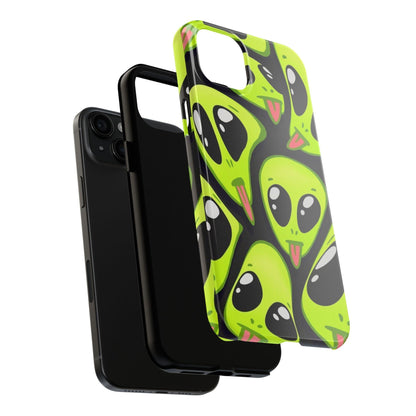 Alien Frenzy Tough iPhone Cases