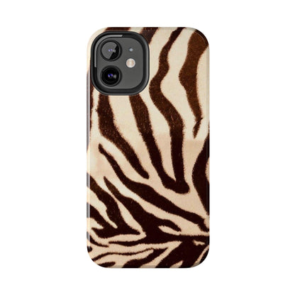 Taupe Twilights Stripe Tough iPhone Cases