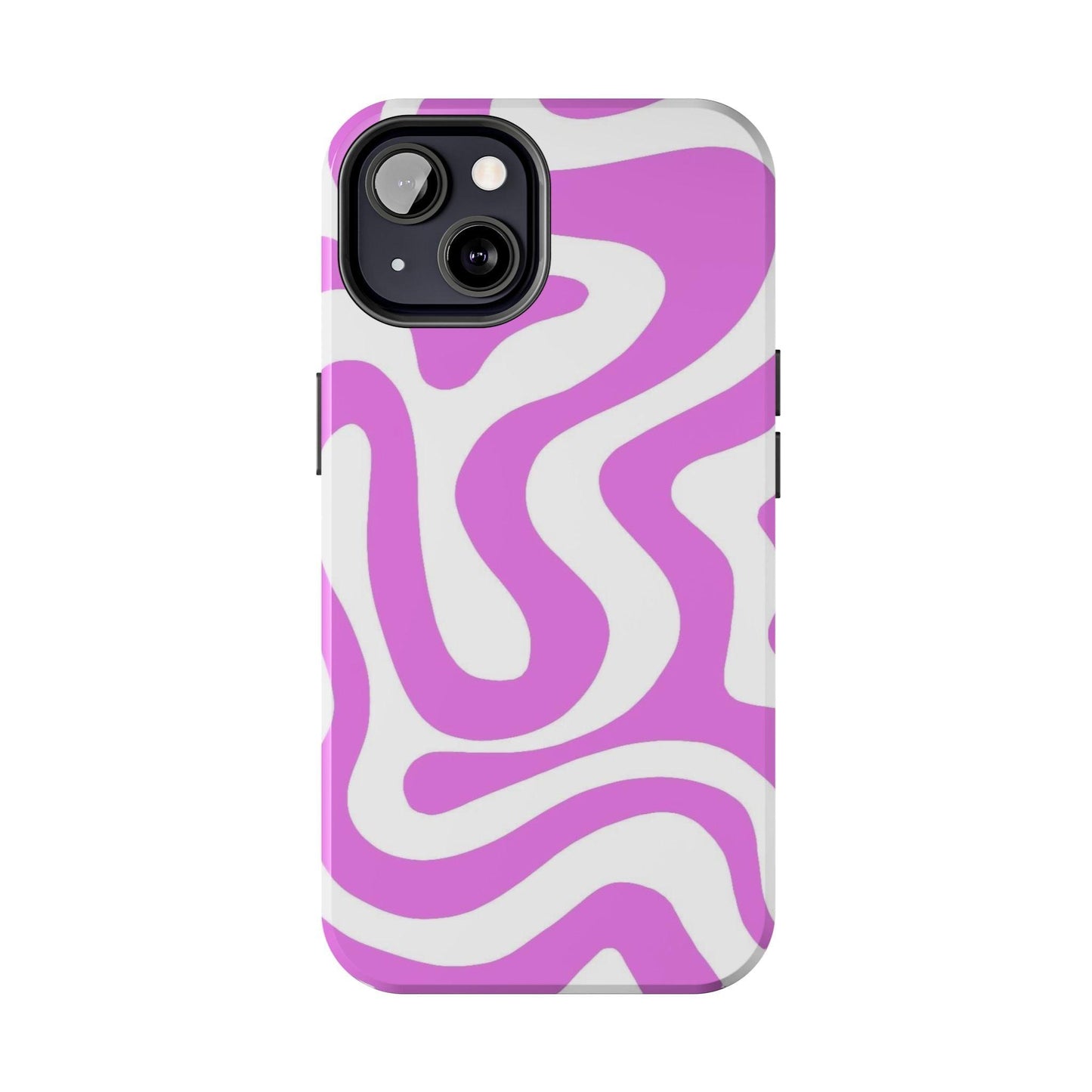 Lilac Swirl Fusion Tough iPhone Cases