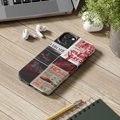 Race Car-Inspired Tough Phone Case - Automotive Passion for Car Enthusiasts