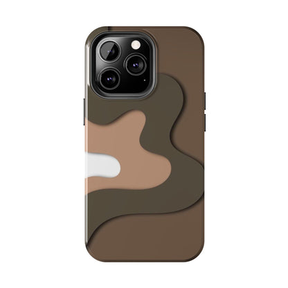 Brown Town Flows Tough iPhone Cases