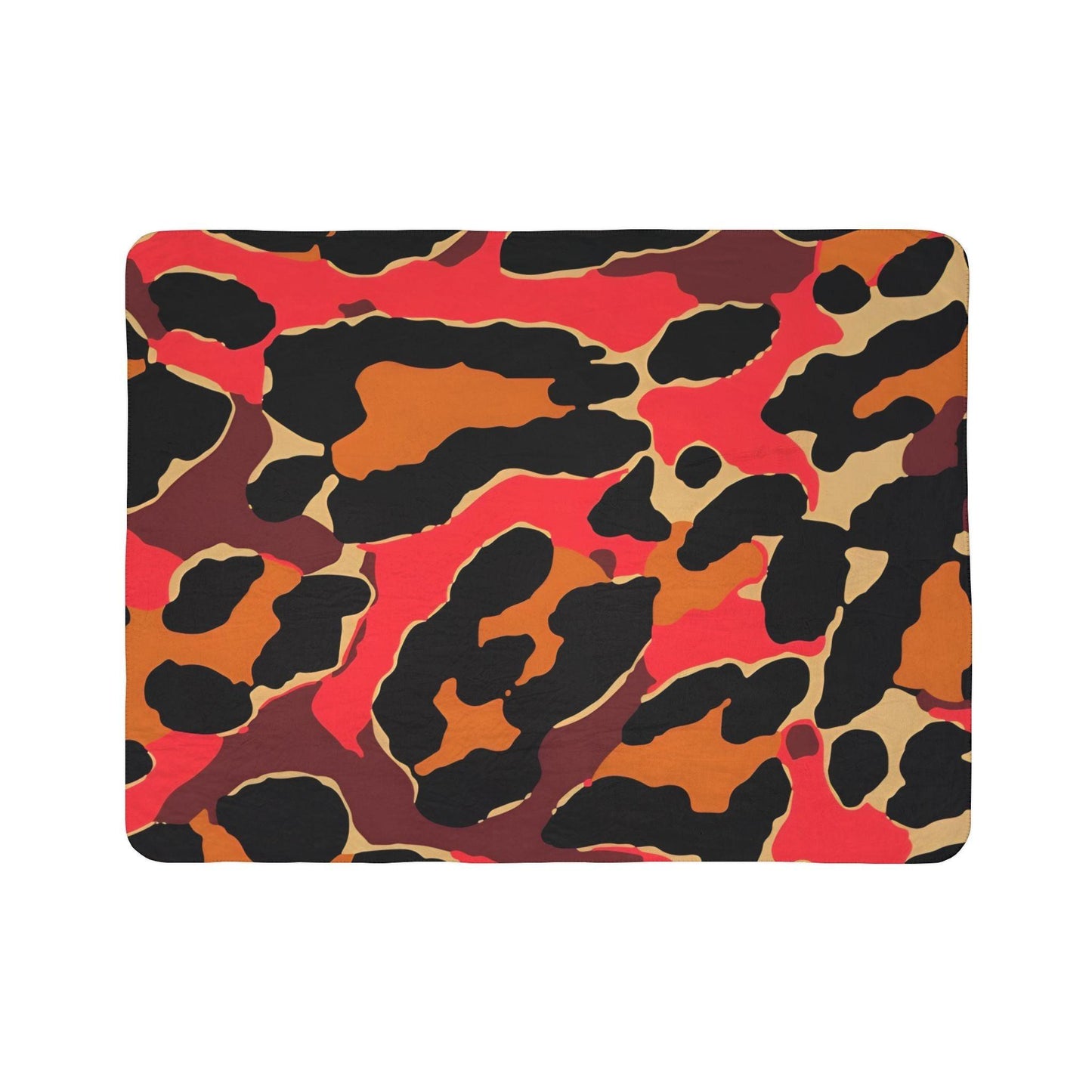 Wild Heat Camo Fleece Sherpa Blanket