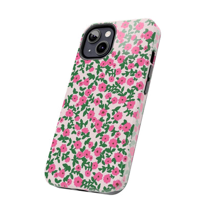 Spring Edition Pink Floral Tough iPhone Cases