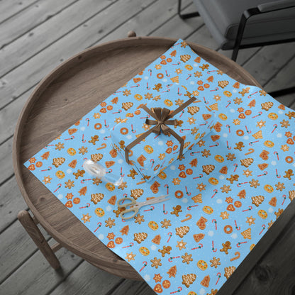 The Cookie Wonderland Blue Wrapping Paper Roll