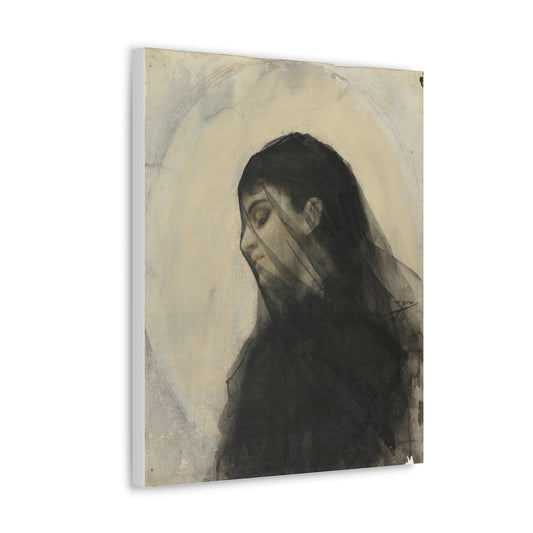 Head of a Veiled Woman by Anders Zorn - Canvas Gallery Wraps